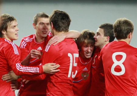 Выход молодежной сборной России на ЧЕ 2013